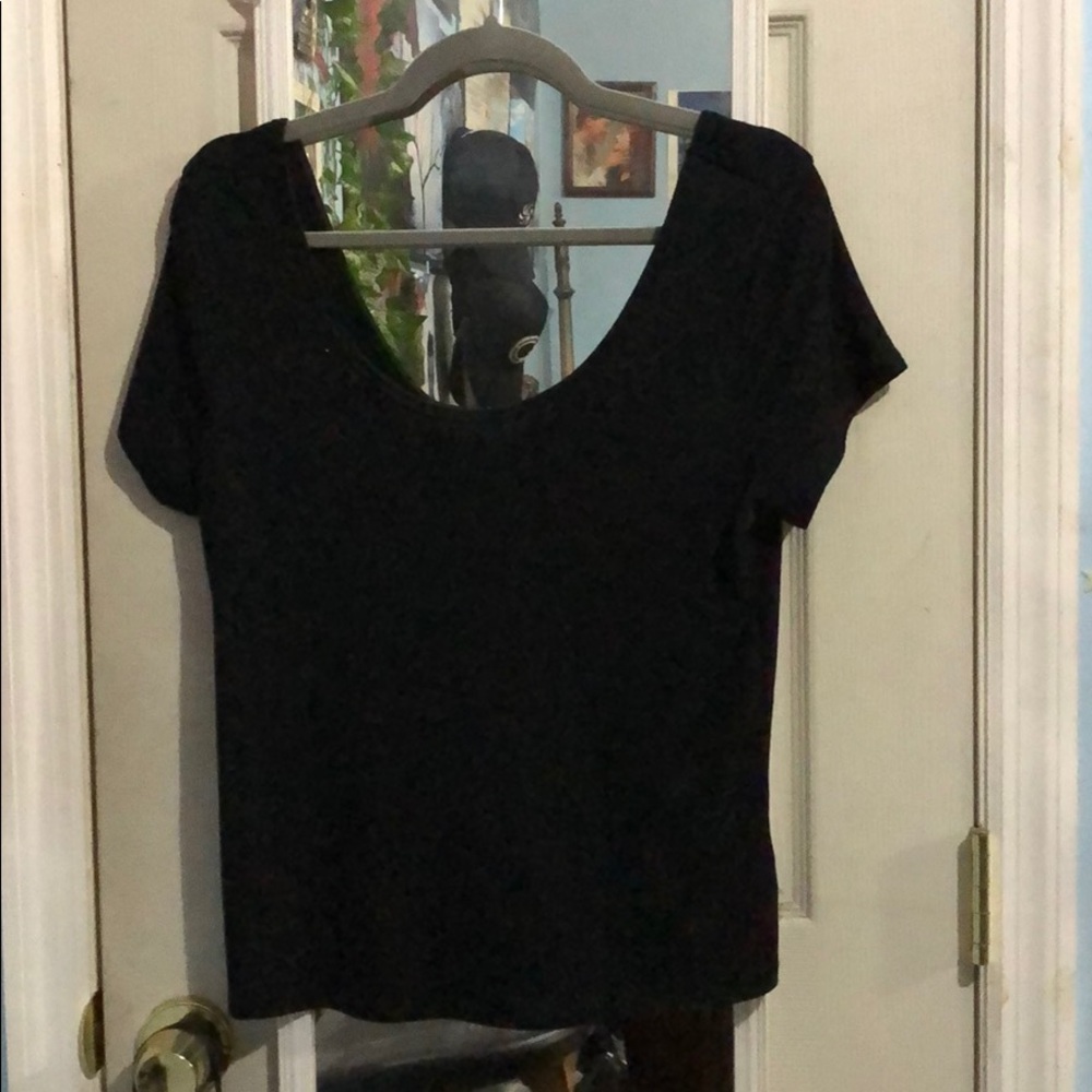 Black crop top
